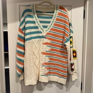 POL - Striped Multicolor Sweater - NWOT